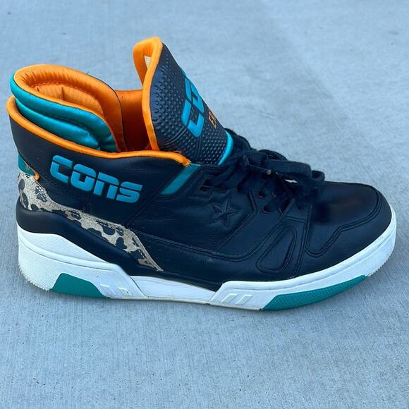 Converse ERX 260 basketball shoes MID Black/Teal Animal Pack DON C M 8.5 / W 10 - Picture 1 of 8